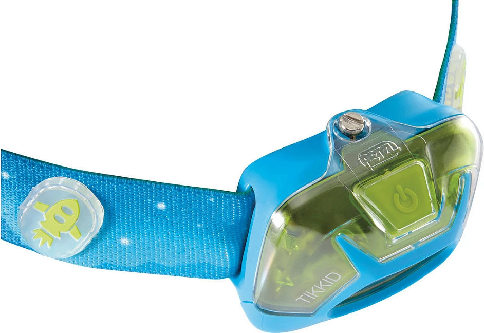 Lampë koke Petzl TIKKID, 30 lm, IPX4, 3xAAA, për fëmijë, Blu