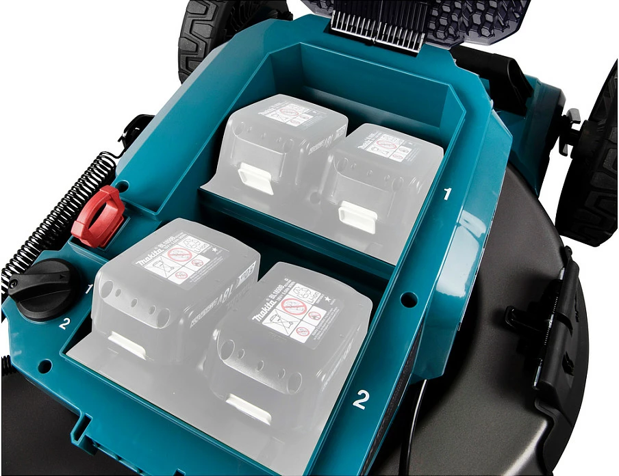 Kositëse bari me bateri Makita DLM530Z, 18V, 53 cm, 60 L, 4x4, Brushless, e zezë/blue