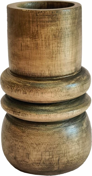 Vazo druri Cedar, ngjyrë kafe, 14x14x24cm