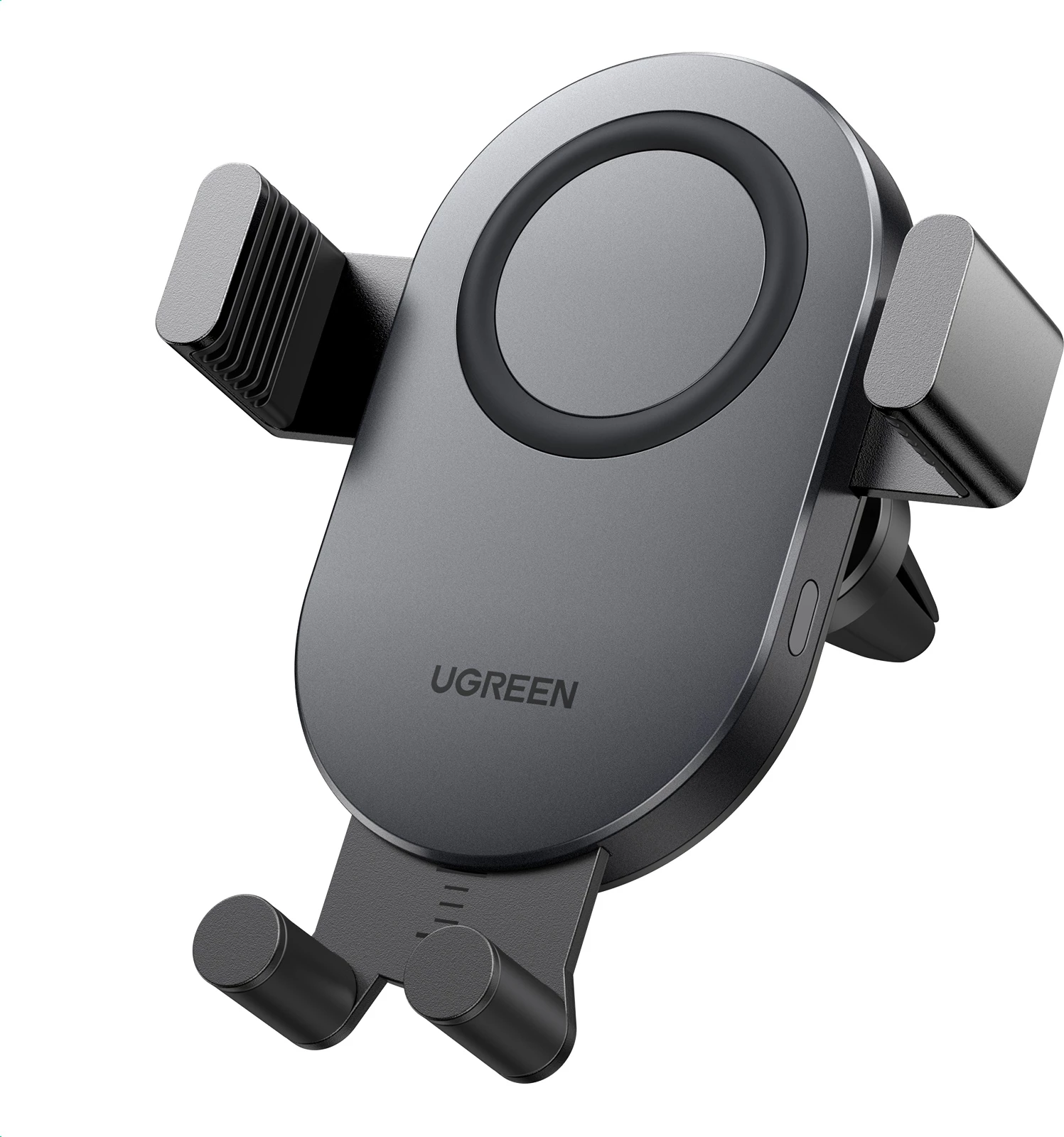 Mbështjellës dhe karikues wireless Ugreen CD256, për makinë, 15W, Qi, i zi