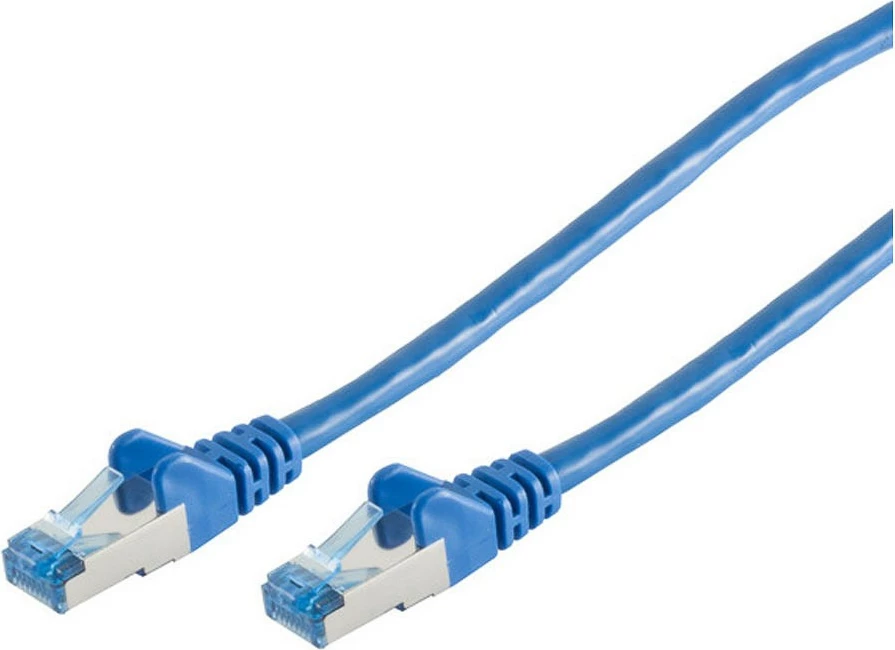 Kabëll rrjeti No-Name CAT6a RJ45, 1m, Blu