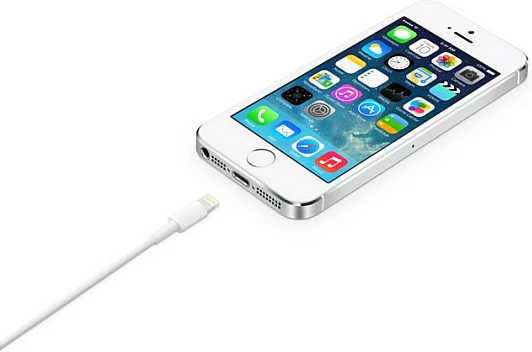 Kabllo Apple Lightning në USB, 2m, USB 2.0, e bardhë