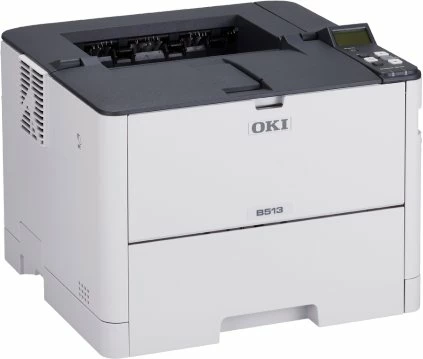 Printer laser OKI B513dn A4 1200x1200 DPI, monokrom, duplex, LAN gigabit, 512 MB, gri/bardhë