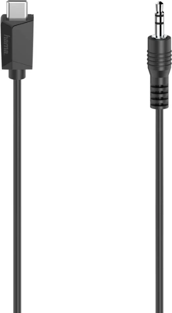 Kabllo audio Hama, USB-C -  3,5 mm, stereo, 0,75 m
