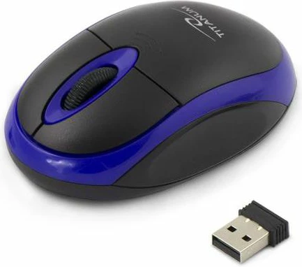 Maus Esperanza Titanum Vulture TM116B 1000 DPI wireless USB, zi/blu