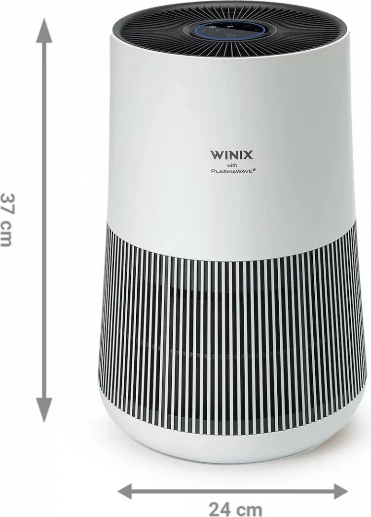Pastrues ajri Winix T500, CADR 250 m³/h, mbulim deri 50 m², True HEPA + karbon, PlasmaWave, aplikacion SMART, bardh e zi