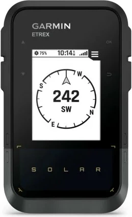 GPS dorë Garmin eTrex Solar, 28 MB, E zezë, Gri