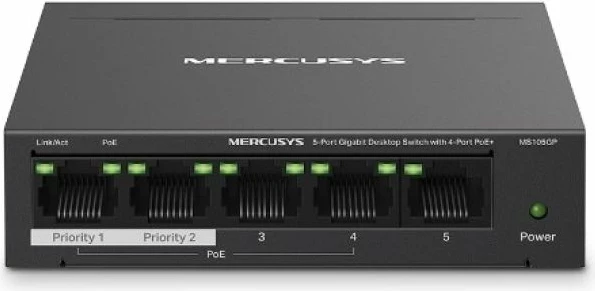 Switch rrjeti MERCUSYS MS105GP, i zi