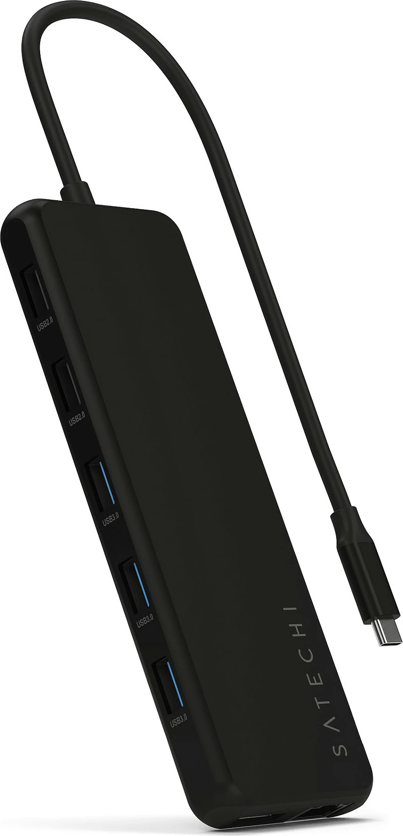 Adapter Multiport USB-C Satechi 13-në-1, Triple Display, i zi