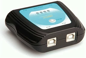 Switch USB 2.0 për printer VALUE, manual, 4 porta, me kabllo