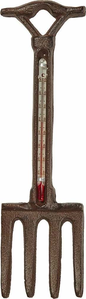 Termometër metalik Briers B6122, stil vintage, kafe