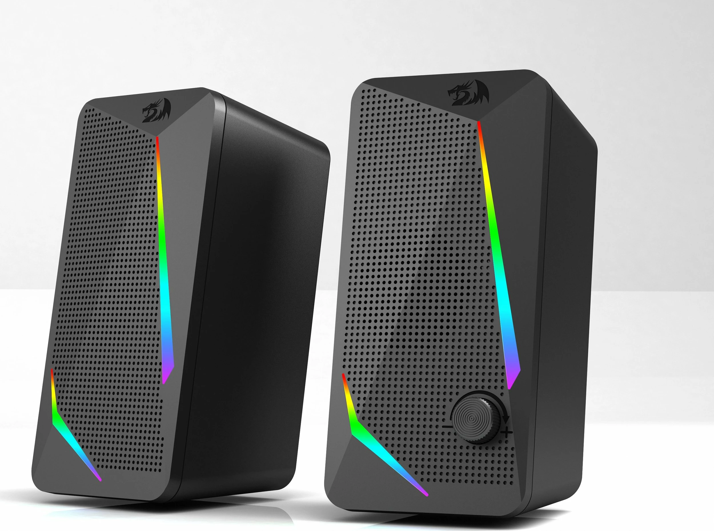 Altoparlantë për kompjuter Redragon GS510 Waltz 2.0, RGB, USB + 3.5mm, të zeza