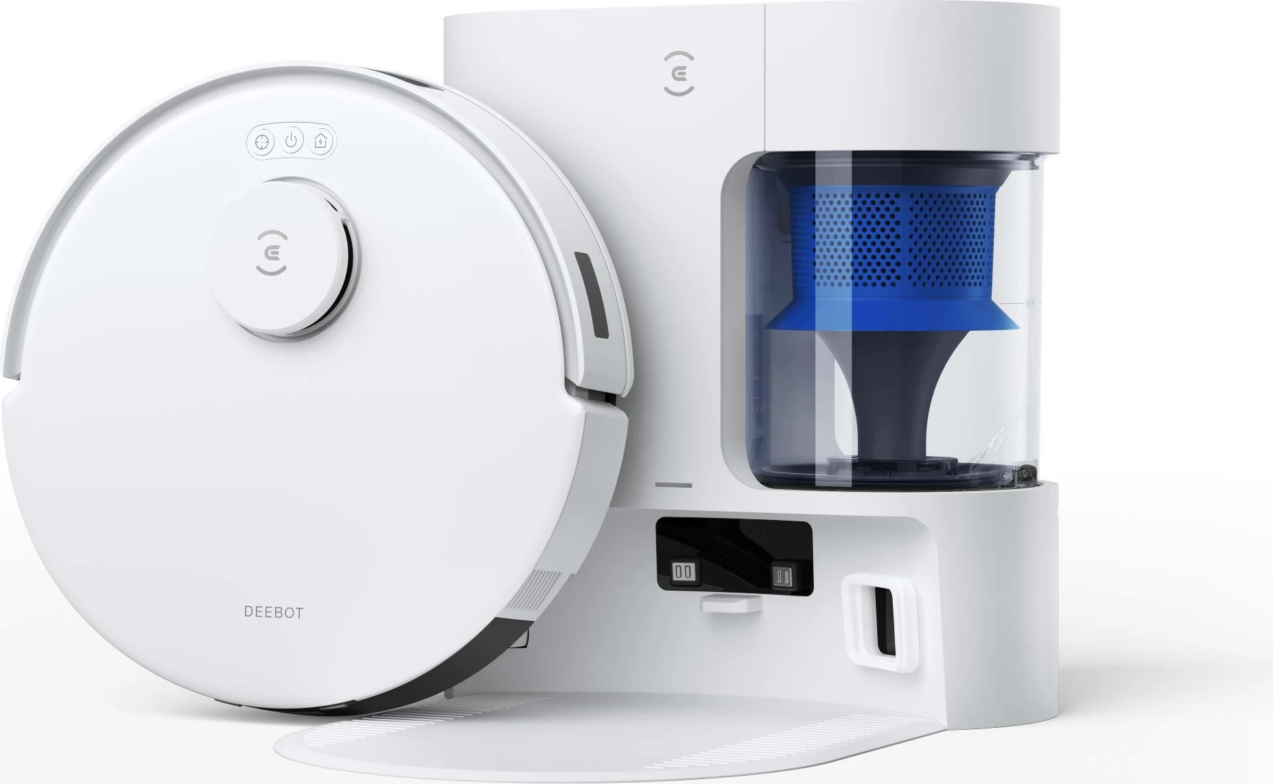 Robot fshesë me korent Ecovacs Deebot N20 PLUS 2n1, 8000Pa, bateri 5200mAh, e bardhë
