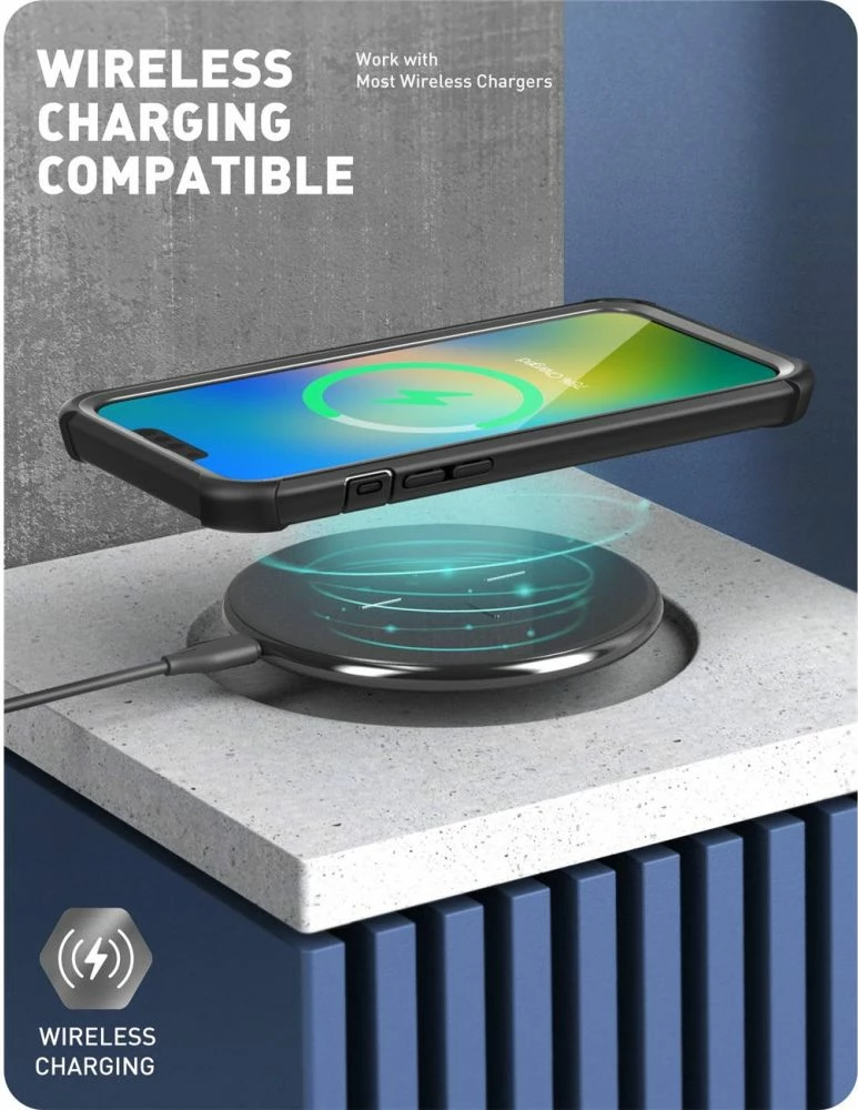 Mbështjellës Supcase IBLSN Ares për iPhone 13/14, i zi