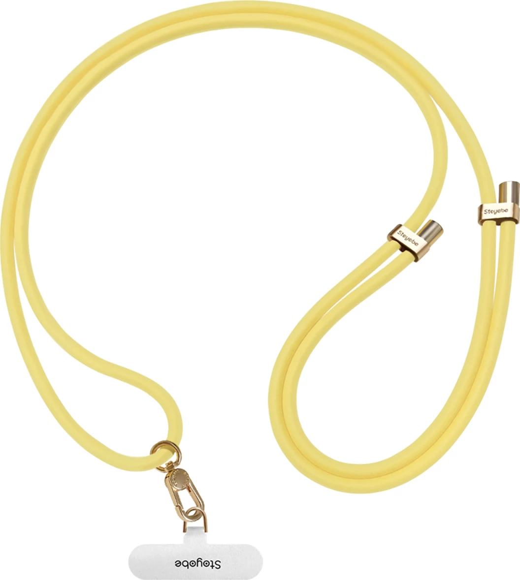 Mbështjellës telefoni Stoyobe Phone Lanyard, silikon, e verdhë