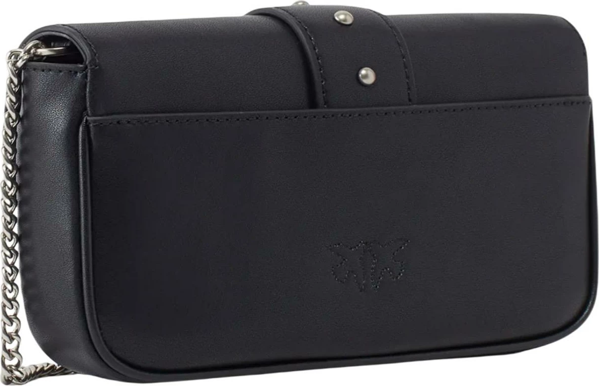 Çantë krahu Pinko Pocket Love One Simply 100061 A0F1 për femra, e zezë/argjend