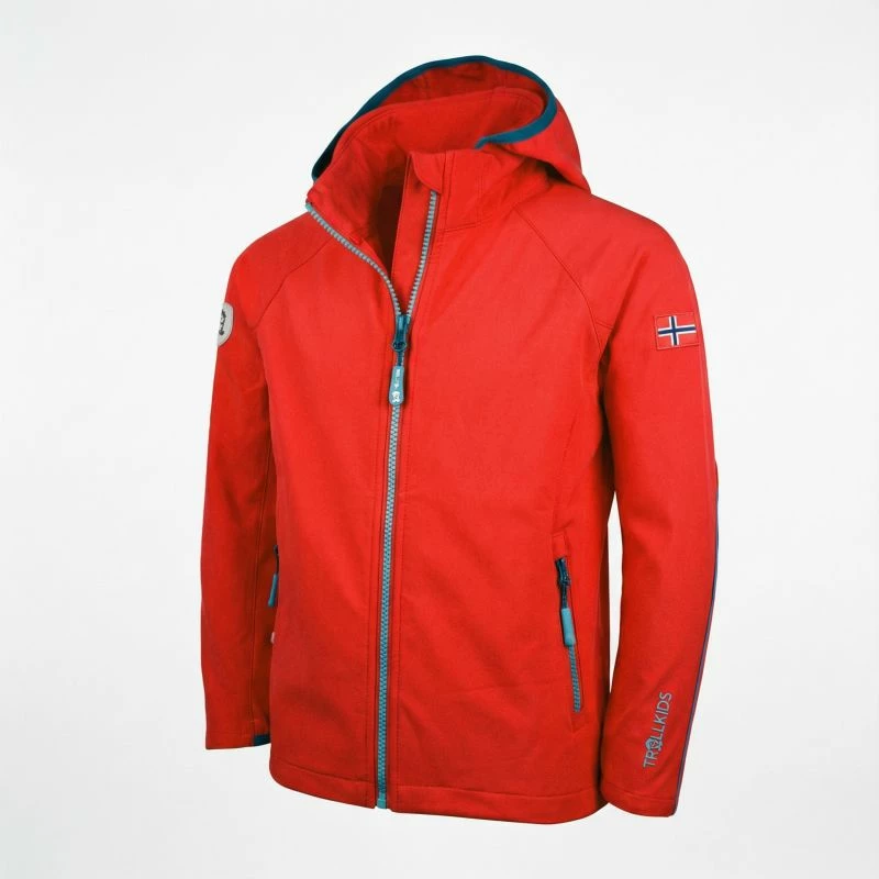 Jakne për fëmijë Trollkids, e kuqe