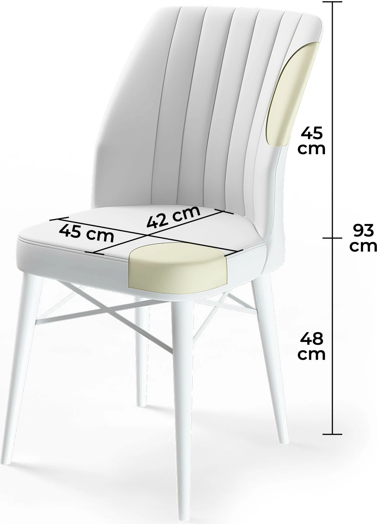 Set karrigesh (6 copë), Skye Decor, Flex, fume, e zezë