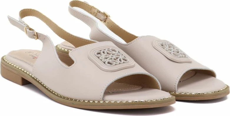 Sandale lëkure për femra S.Barski 61-6018, nude