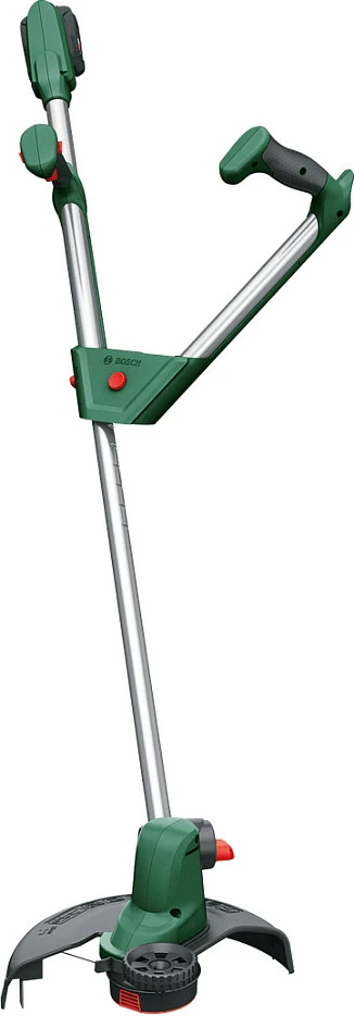 Trimer bari me bateri Bosch UniversalGrassCut 18V-26, 26 cm, 18V 2Ah, teleskopik, gjelbër/zi