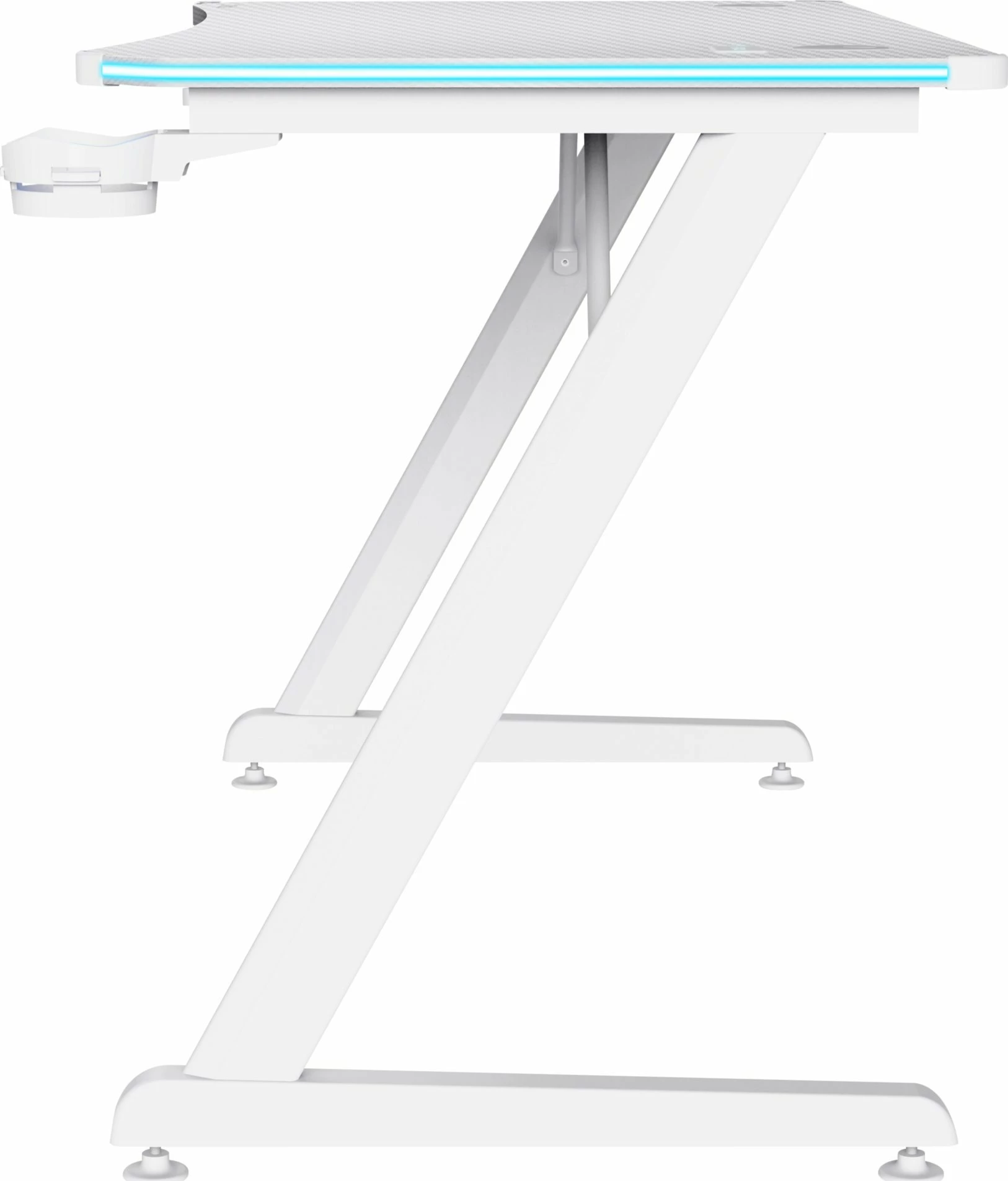Tavolinë gaming Trust GXT 709W Luminus 120x60 cm RGB, e bardhë