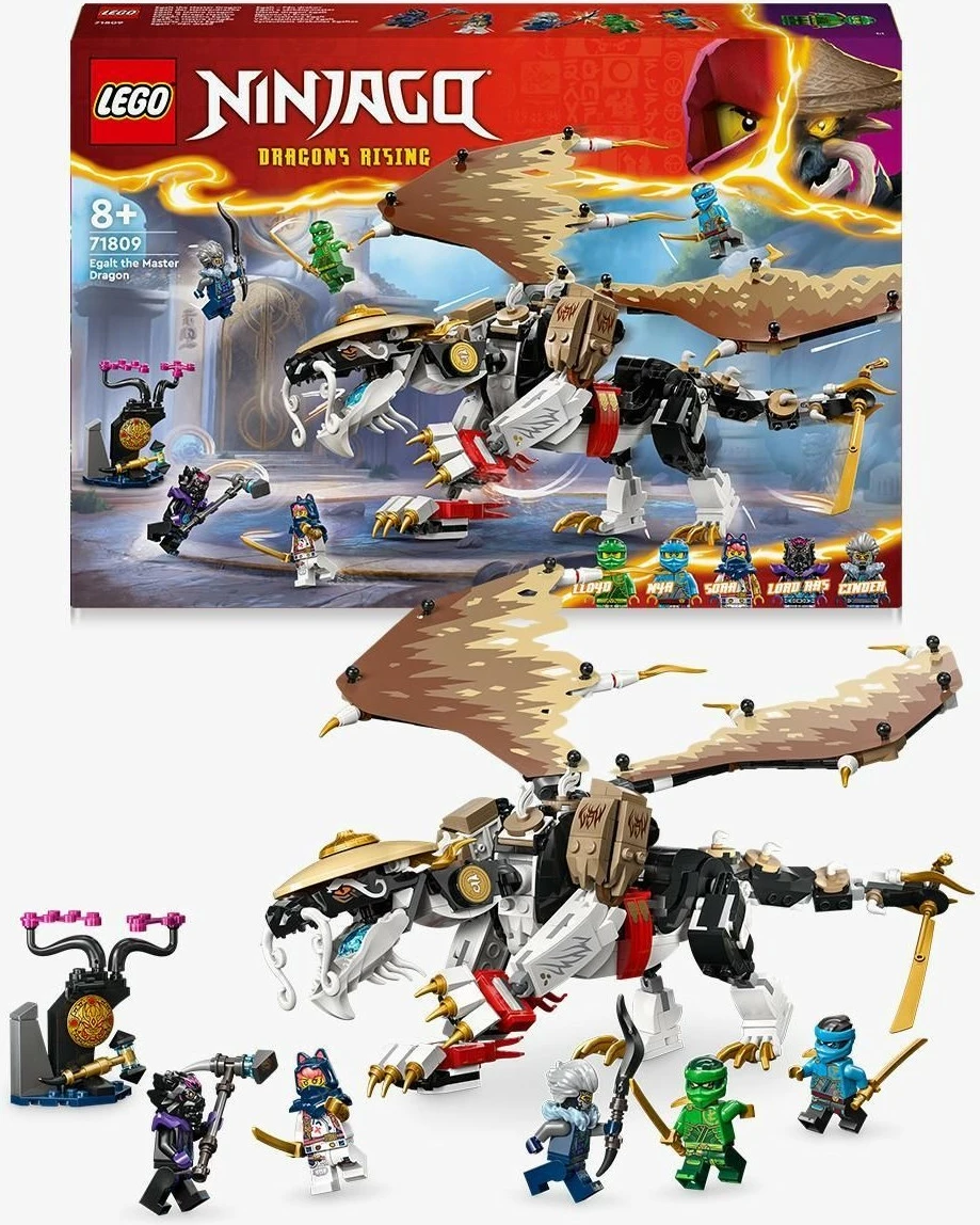 Set ndërtimi LEGO NINJAGO Egalt the Master Dragon 71809, 532 pjesë, multingjyrësh
