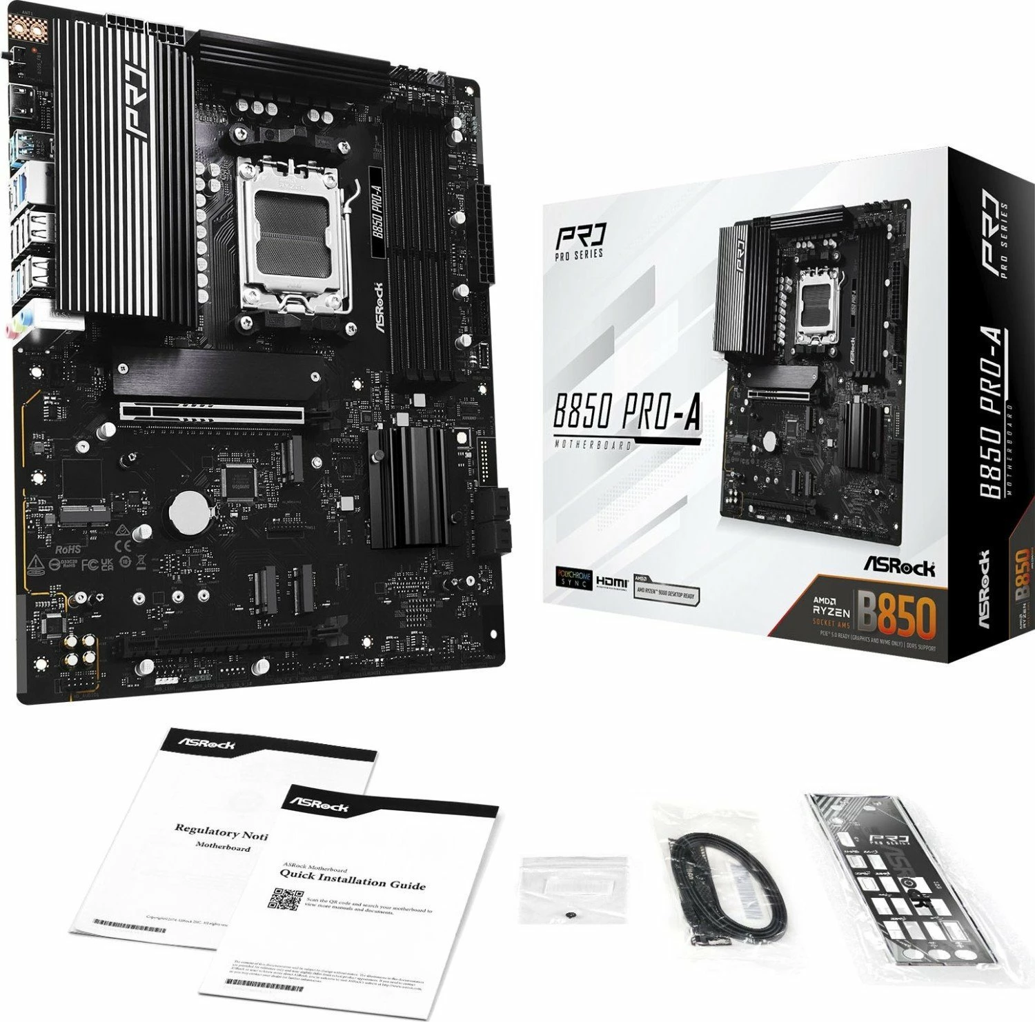 Pllakë amë ASRock B850 PRO-A ATX DDR5 256GB