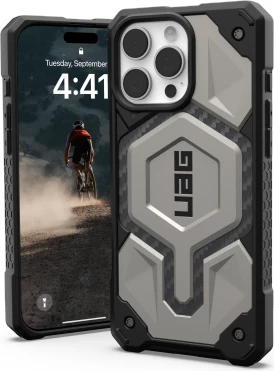 Mbështjellës UAG Monarch Pro me MagSafe për iPhone 16 Pro Max, Titanium