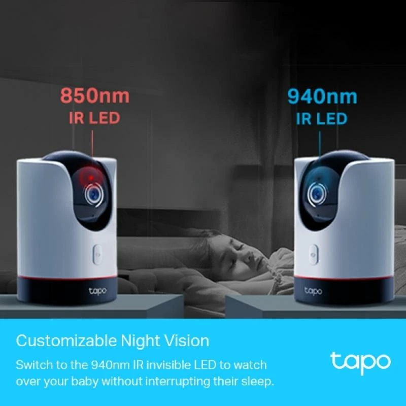 Kamerë IP, TP-Link Tapo C225, 4MP, bardhë/zezë