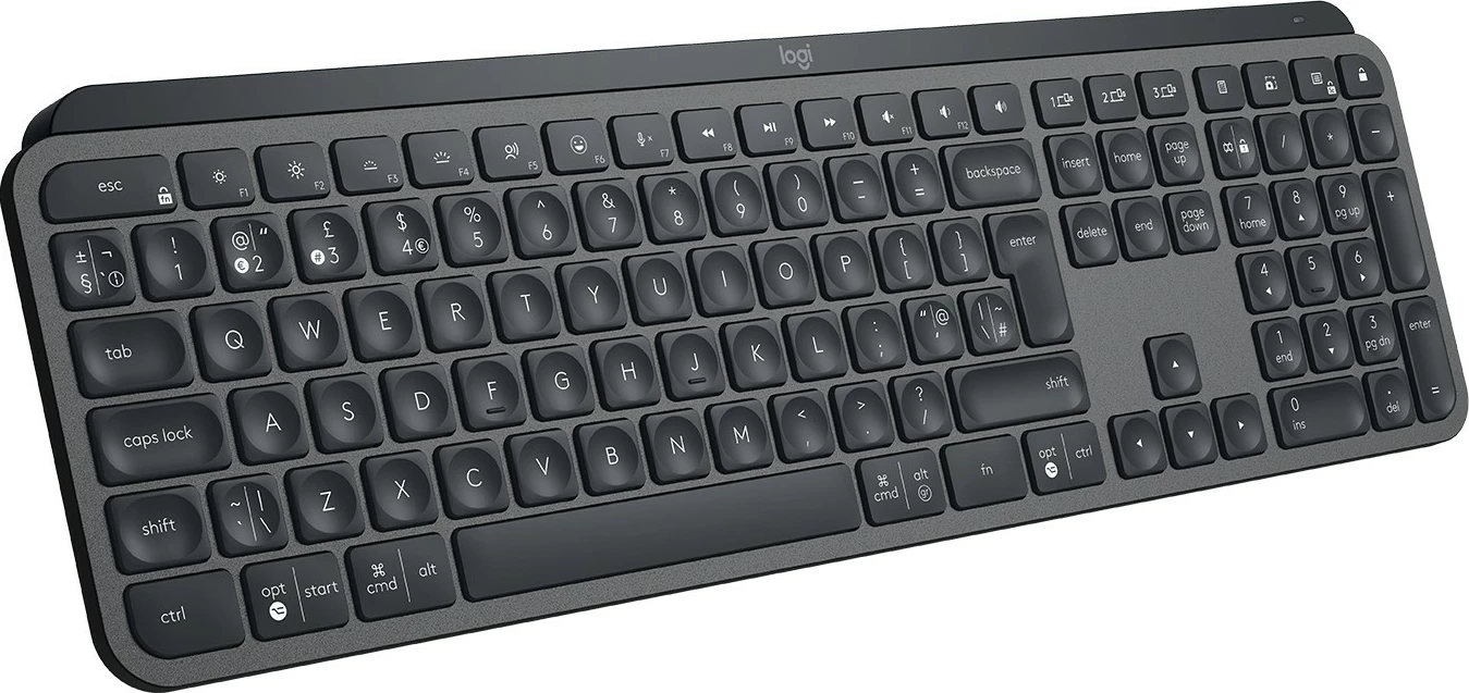 Tastierë pa tela Logitech MX Keys for Business, full-size, ndriçim i bardhë, Bluetooth/USB