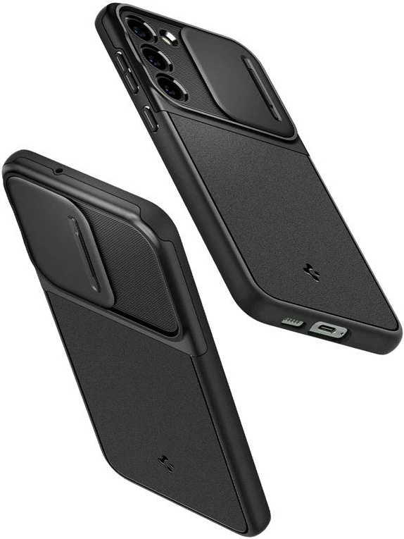 Mbështjellës Spigen Optik Armor për Samsung Galaxy S23, i zi