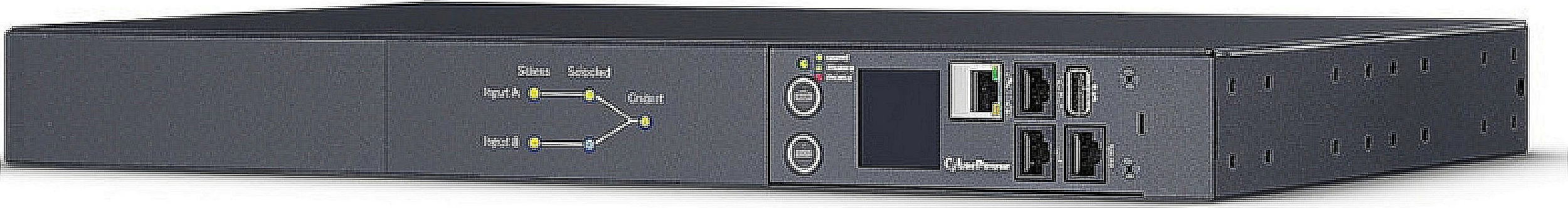 PDU me ATS CyberPower PDU84005, 16A, 8-priza, Rack 1U, e zezë