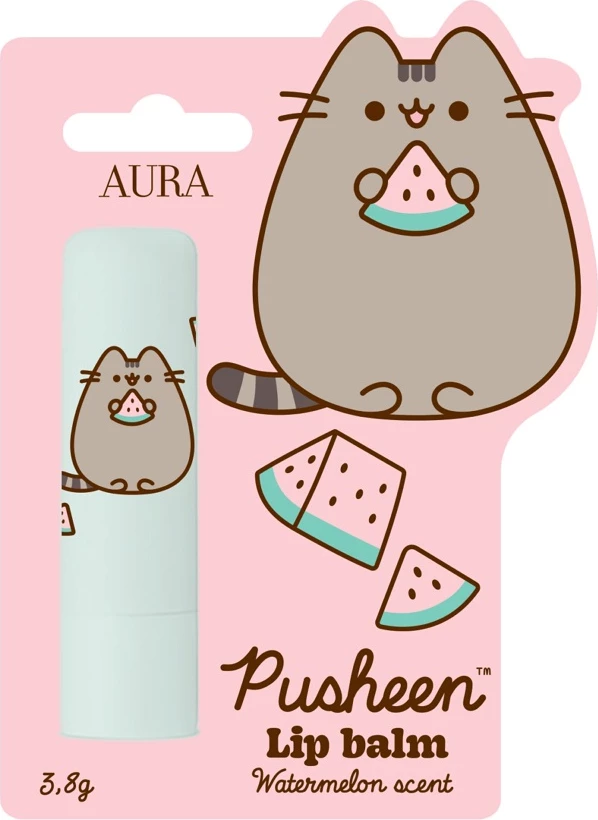 Balsam për buzë Pusheen Watermelon për femra, 3.8g
