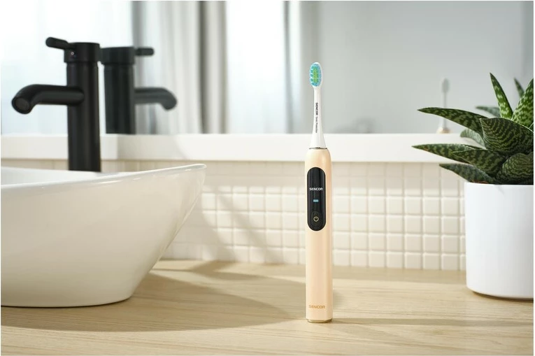 Furçë elektrike për dhëmbë Sencor SOC 5011GD,  Smart sonic, e artë