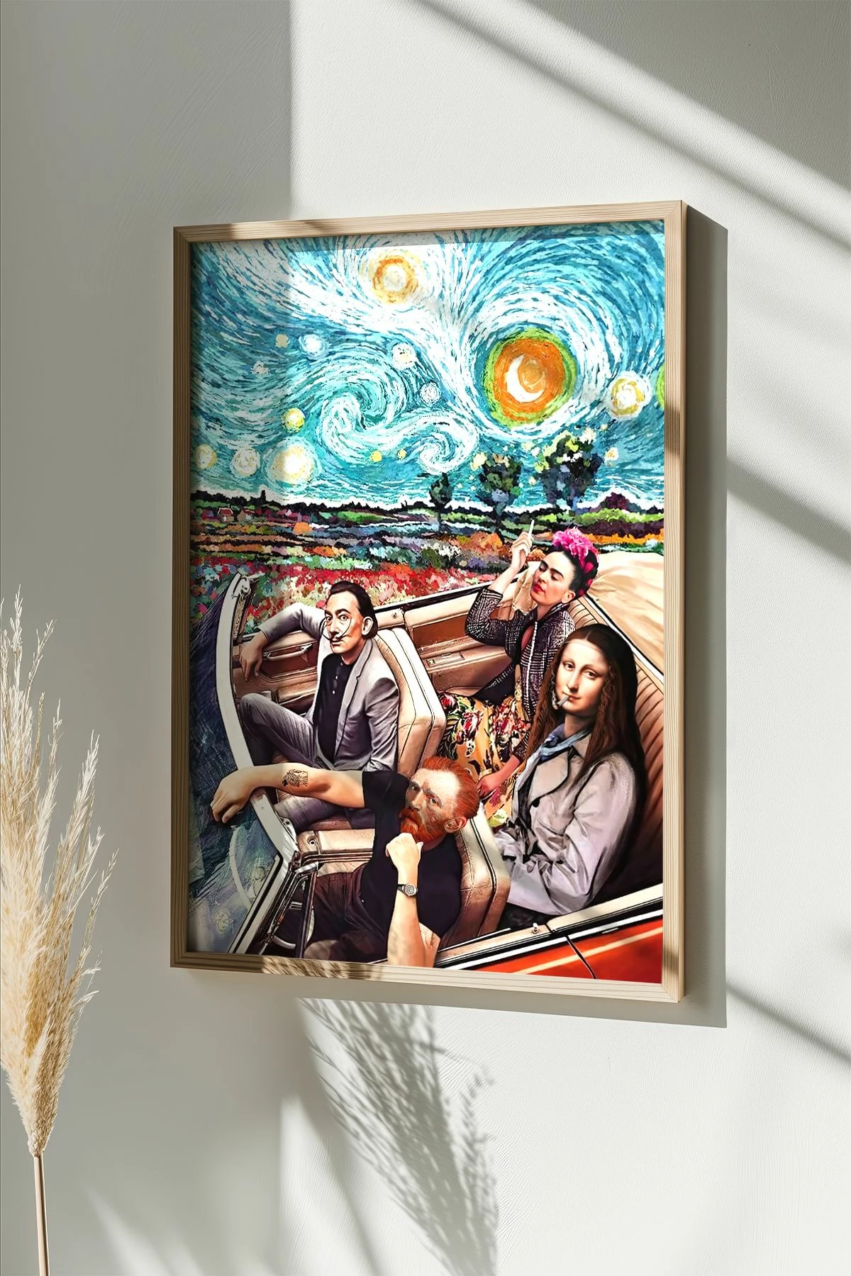 Pikturë dekorative me kornizë, Wallity, Artsmdftek38-3348, shumëngjyrëshe, 33x48cm