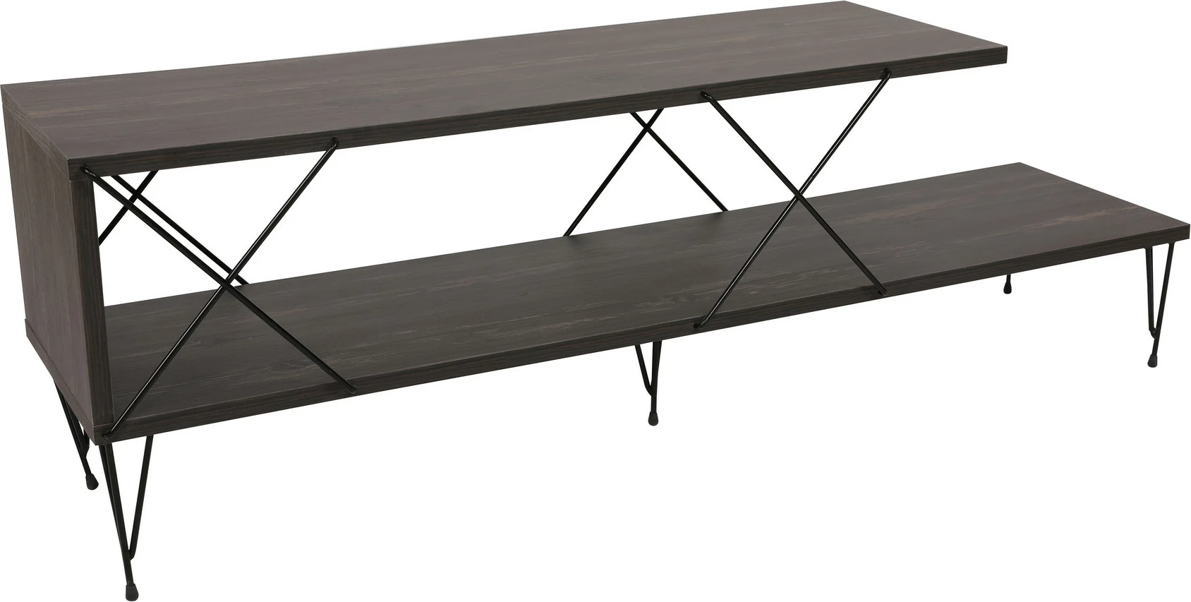 Komodë TV Hanah Home, Street, ngjyrë kafe e errët