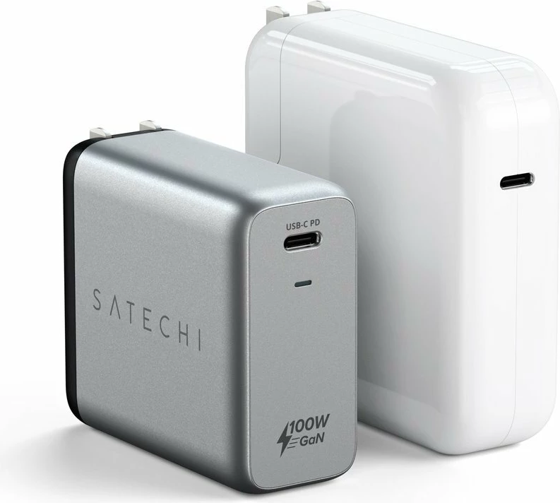 Satechi 100W USB-C PD Wall Charger Gallium Nitride (GaN) charging - Space Grey