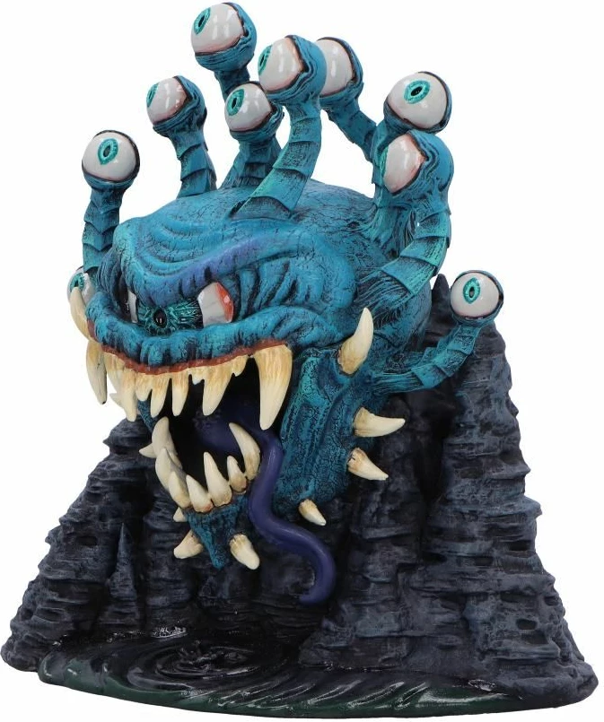 Kuti dekorative për zare NEMESIS NOW Dungeons & Dragons Beholder, rezinë, e pikturuar me dorë, blu