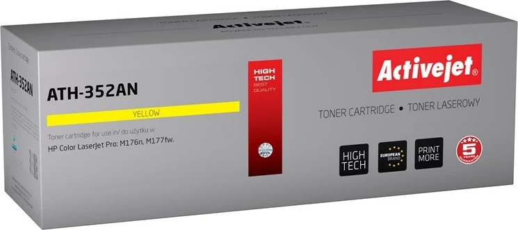 Toner zëvendësues Activejet ATH-352AN për printer HP, i verdhë