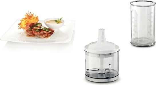 Blender dore Bosch ErgoMixx MSM66120, 600W, i bardhë/hiri