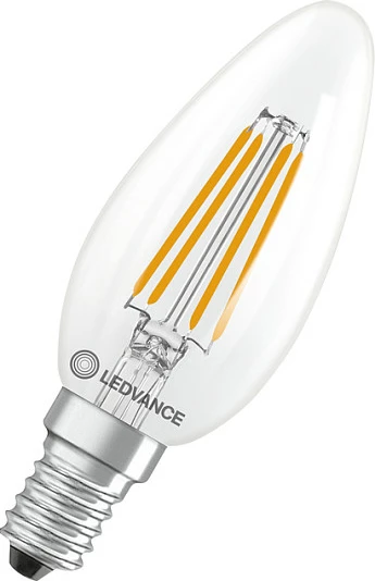 Poç LED OSRAM Classic B, E14, 3.4W (40W), 470 lm, 2700K, i zbehtshëm, transparent
