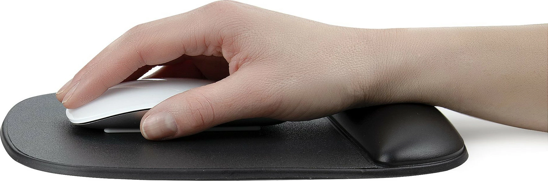 Mauspad StarTech B-ERGO-MOUSE-PAD, me xhel për kyç, bazë kundër rrëshqitjes, 180x170mm, i zi