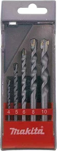 Set maje shpimi për beton Makita D-05175 4/5/6/8/10 mm, bosht cilindrik, 5 copë