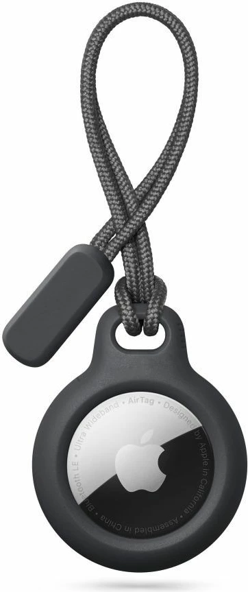 Mbështjellës Tech-Protect Rough Chain për Apple AirTag me varëse, i zi