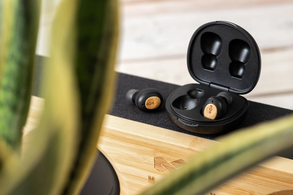 Kufje true wireless House of Marley Champion, Bluetooth, IPX4, USB-C fast charge, të zeza