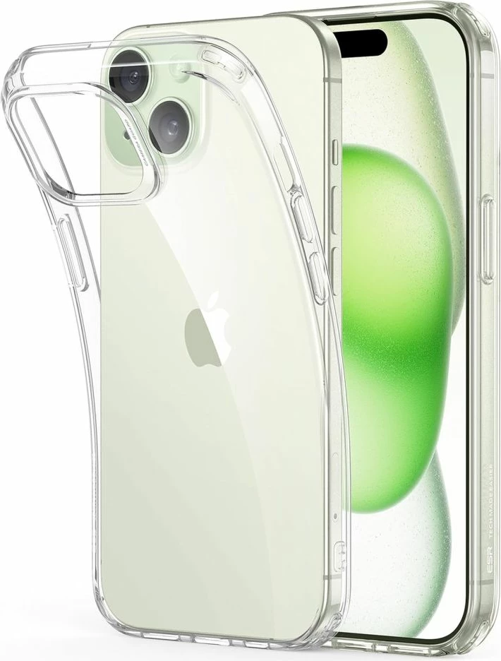 Mbështjellës ESR Project Zero për iPhone 15, Transparent