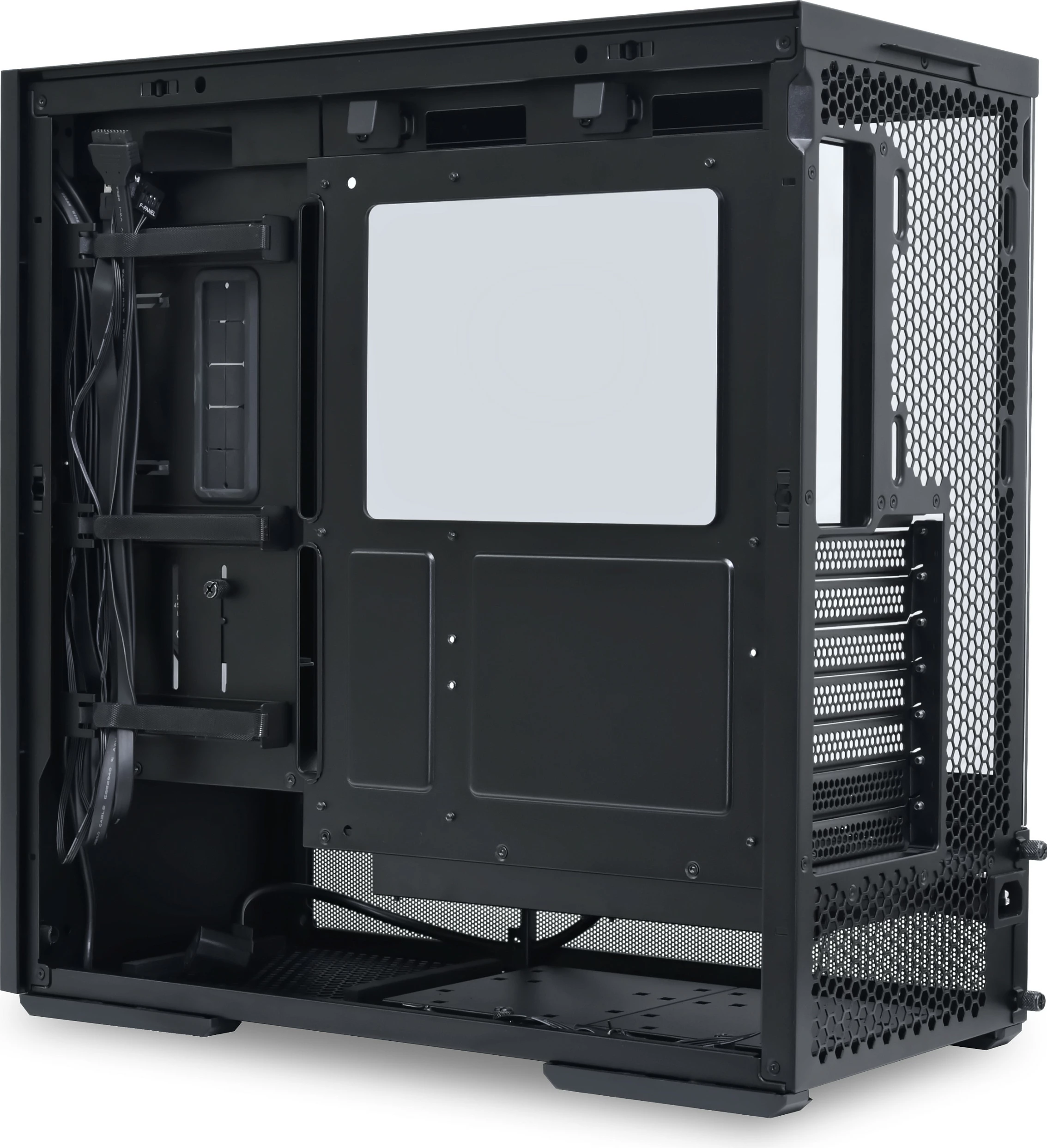 Kasë Lian Li LANCOOL 207, Midi Tower, panel xhami, RGB, e zezë
