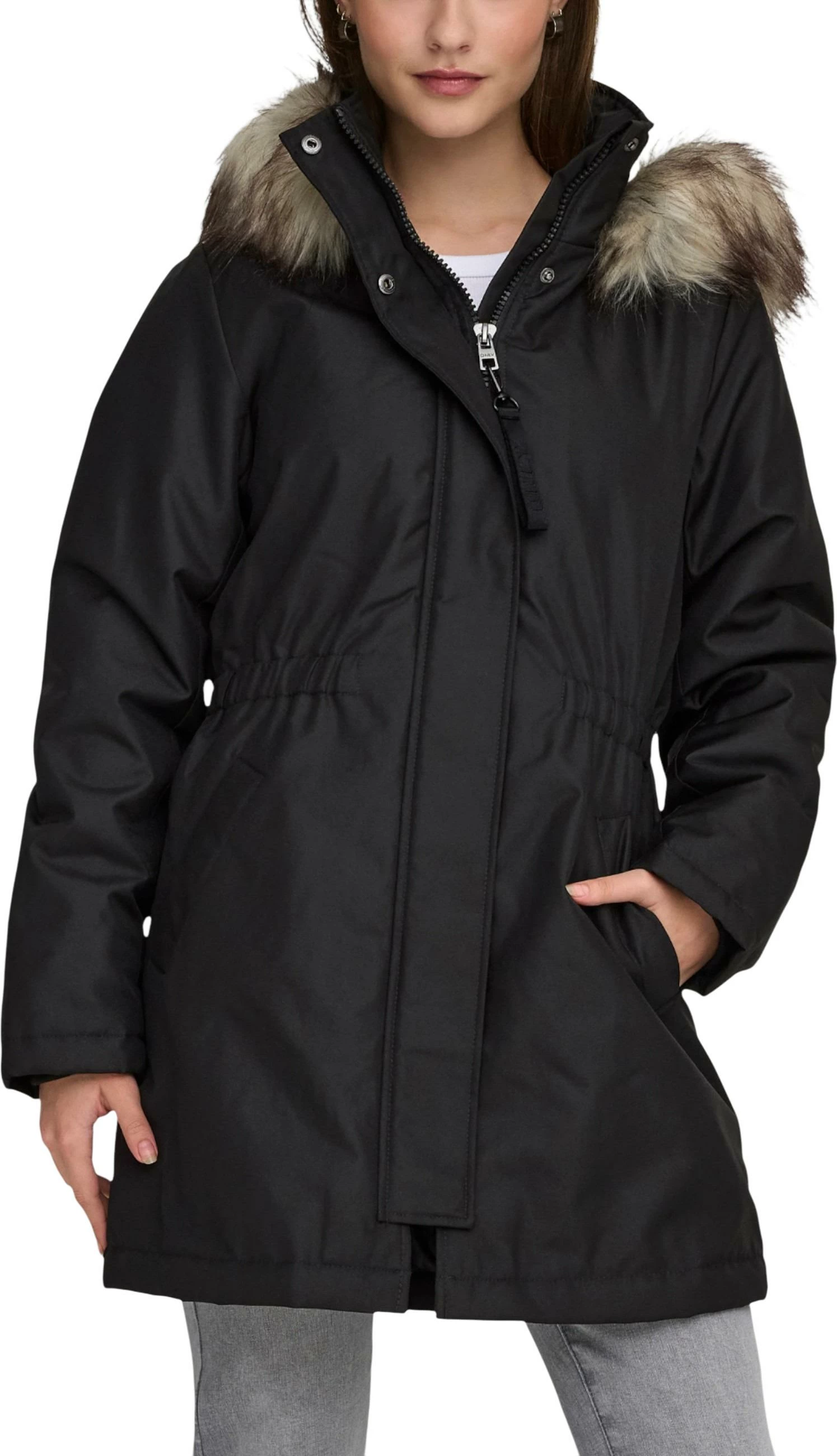 Pallto parka për femra Only ONLMATHILDA 15370930, e zezë