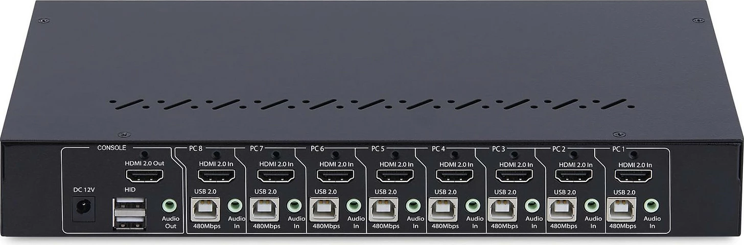 Switch KVM HDMI StarTech 8-Port, 4K 60Hz, Rack 1U, i zi