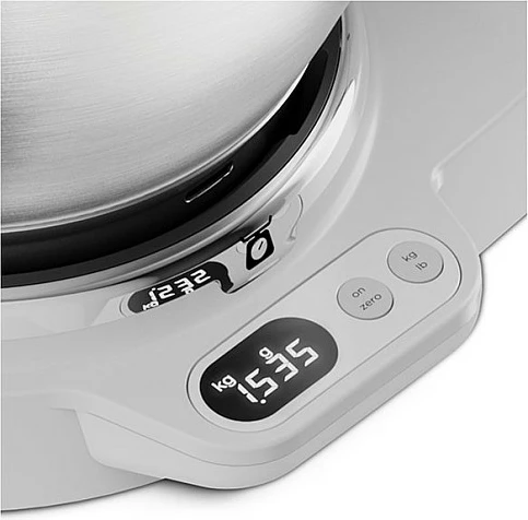 Mikser kuzhine Kenwood Titanium Chef Baker, 1200W, 6 shpejtësi, tas inoks, bardhë